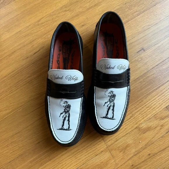 Naked Wolfe Black Cowboy Loafers Men’s - Picture 4 of 5